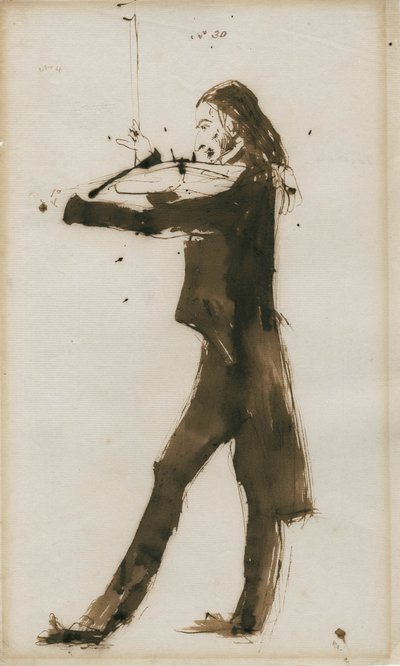 Retrato de Niccolò Paganini 1782-1840, 1831 de Edwin Landseer