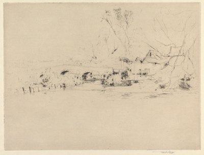 Antiguo molino del Wandle, en Mitcham de Sir Frank Short