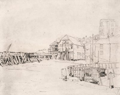 La balsa "Lusitania" en el muelle de Broadstairs de Sir Frank Short