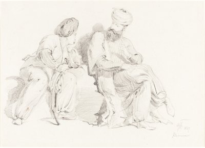 Dos Hombres con Vestimenta Oriental de Sir George Hayter