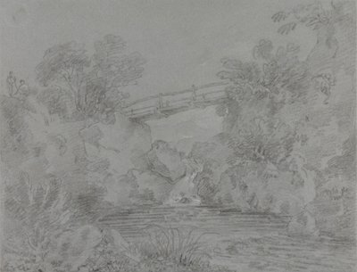 Puente sobre el estanque de Llanrwst de Sir George Howland Beaumont seventh Baronet