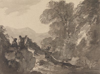 Paisaje romántico de Sir George Howland Beaumont seventh Baronet