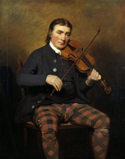 Retrato del violinista y compositor Niel Gow 1727-1807, 1787 de Sir Henry Raeburn