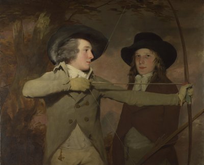Robert Ferguson de Raith y el Teniente General Sir Ronald Ferguson Los arqueros, c. 1789 de Sir Henry Raeburn