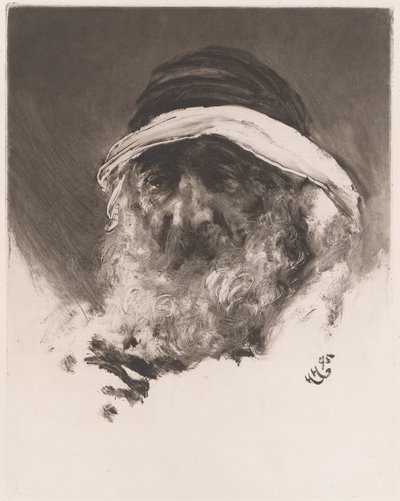La cabeza de un árabe de Sir Hubert von Herkomer