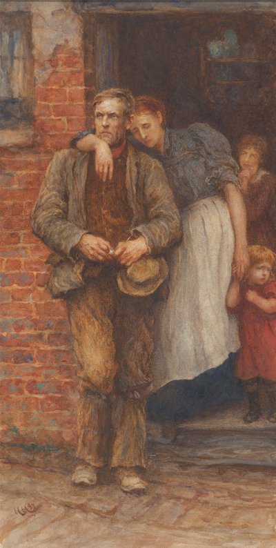 En huelga de Sir Hubert von Herkomer