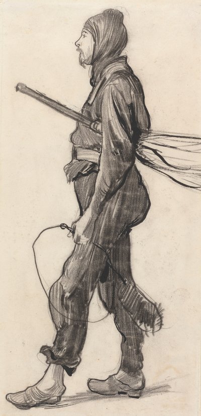 Estudio de un deshollinador de Sir Hubert von Herkomer