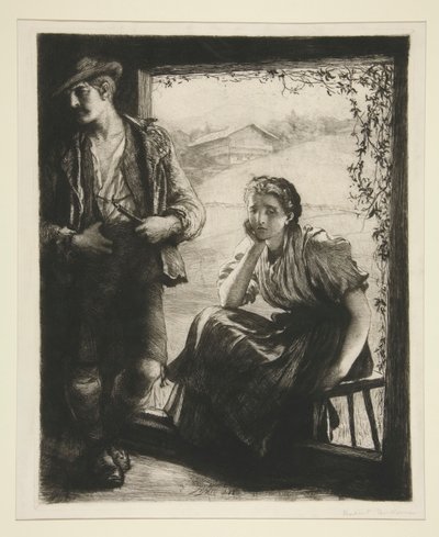 la primera pelea de Sir Hubert von Herkomer