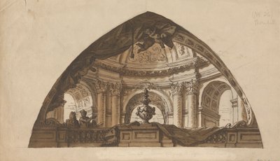 Diseño de una luneta de Sir James Thornhill