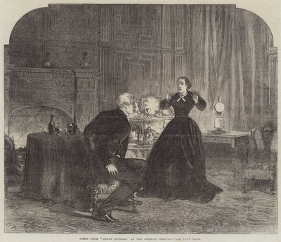 Escena de Henry Dunbar, en el Teatro Olímpico de Sir John Charles Robinson