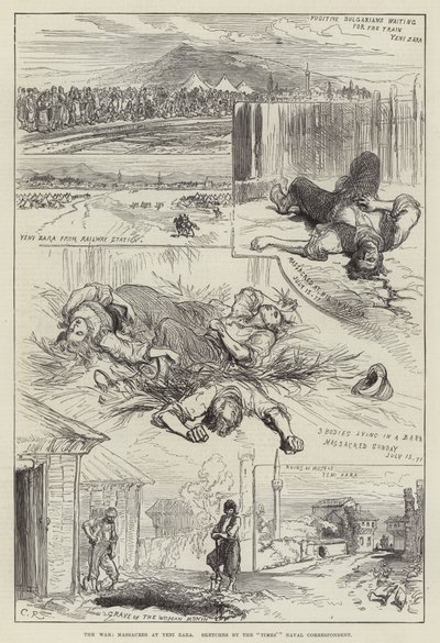 La guerra, masacres en Yeni Zara de Sir John Charles Robinson