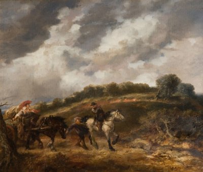 Un día ventoso, 1885 de Sir John Gilbert