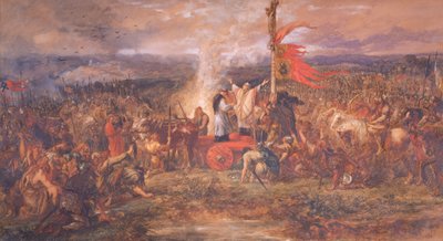 Batalla del Estandarte, Northallerton, Yorkshire, 22 de agosto de 1138, 1880 de Sir John Gilbert