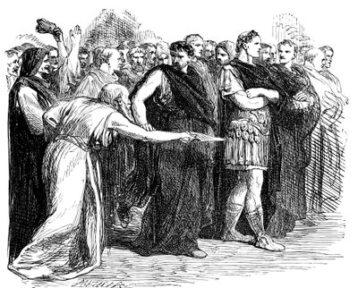 Cuidado con los idus de marzo, 1858 de Sir John Gilbert