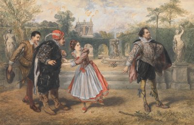 Entra Malvolio, Crossgartered... de Sir John Gilbert