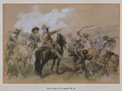 Jinetes en la época de Carlos I, 1876 de Sir John Gilbert