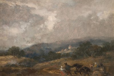 Boceto de Paisaje de Sir John Gilbert