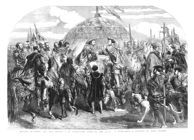 Encuentro de Enrique VIII y Francisco I en Ardres - El Campo del Paño de Oro de Sir John Gilbert