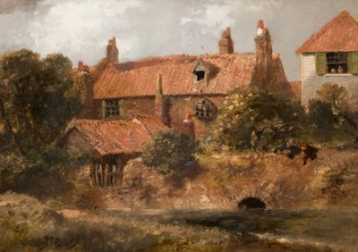 Viejas cabañas en Lewisham, 1876 de Sir John Gilbert