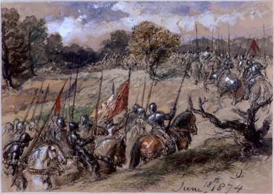 En la marcha, 1874 de Sir John Gilbert