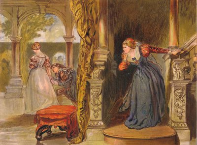 No suspiren más, damas, no suspiren más, c. 1875 de Sir John Gilbert
