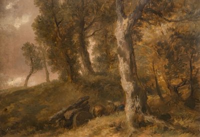 Estudio de árboles, 1874 de Sir John Gilbert
