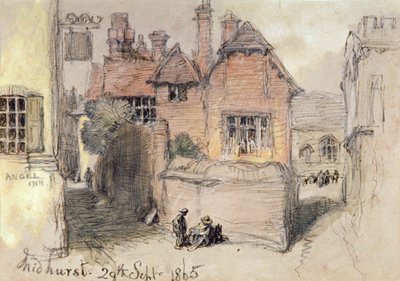 La Posada del Ángel, Midhurst, 1865 de Sir John Gilbert