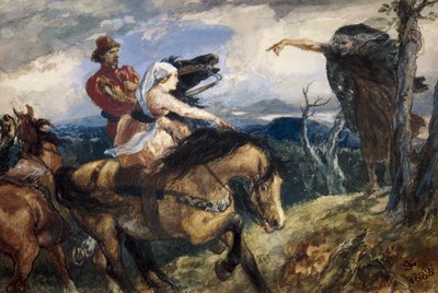 La bruja - un estudio de Sir John Gilbert
