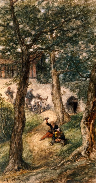 Bajo el Árbol Verde de Sir John Gilbert
