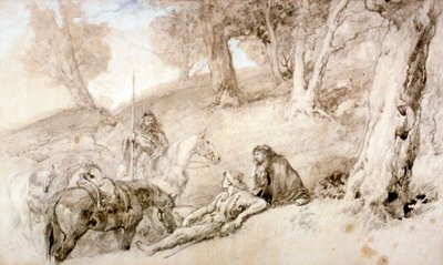 Guerreros Descansando de Sir John Gilbert