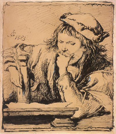 Joven con un Libro de Sir John Gilbert