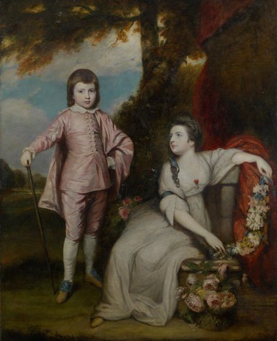 George Capel, Vizconde Malden 1757-1839, y Lady Elizabeth Capel 1755-1834, 1768 de Sir Joshua Reynolds