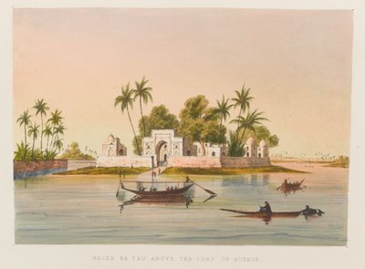 Hajee Ka Tau por encima del puerto de Bukkur de Sir Keith A. Jackson