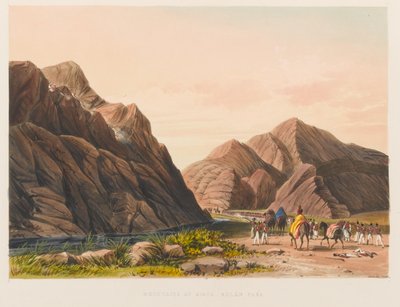 Montañas en el paso de Zirta Bolan de Sir Keith A. Jackson