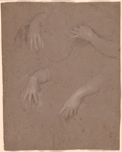 Dibujos de manos de Sir Peter Lely