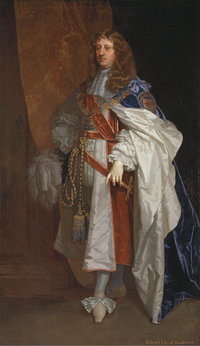 Edward Montagu, primer conde de Sandwich de Sir Peter Lely