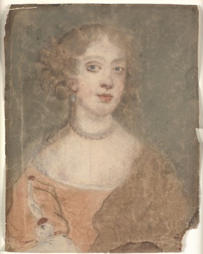 Retrato de una dama de cabeza y hombros de Sir Peter Lely