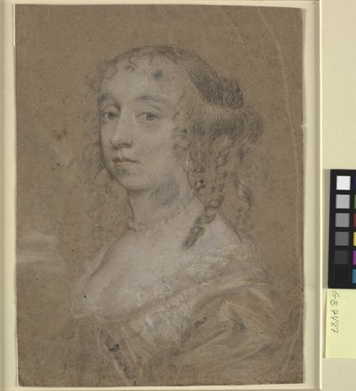 Retrato de busto de una dama de Sir Peter Lely