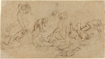 Batalla de hombres desnudos de Sir Peter Paul Rubens