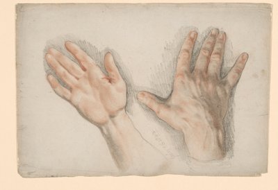 Dos estudios de una mano derecha de Sir Thomas Lawrence