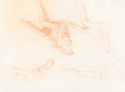 Estudios para "Las vírgenes prudentes y necias" [recto] de Sir William Blake Richmond