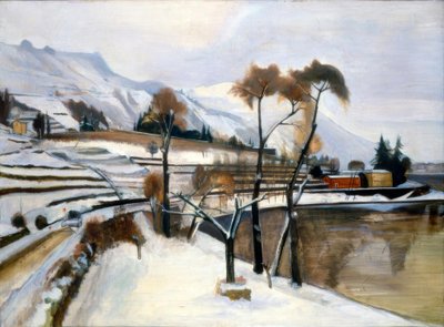 Paisaje invernal de Siro Penagini
