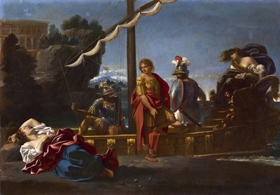 Renaud se despide de Armida - tema de La Jerusalén Liberada de Torquato Tasso de Sisto Badalocchio
