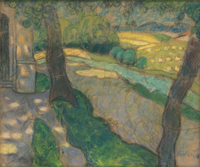 Colina cerca de Kosice, 1910-14 de Slovakian School