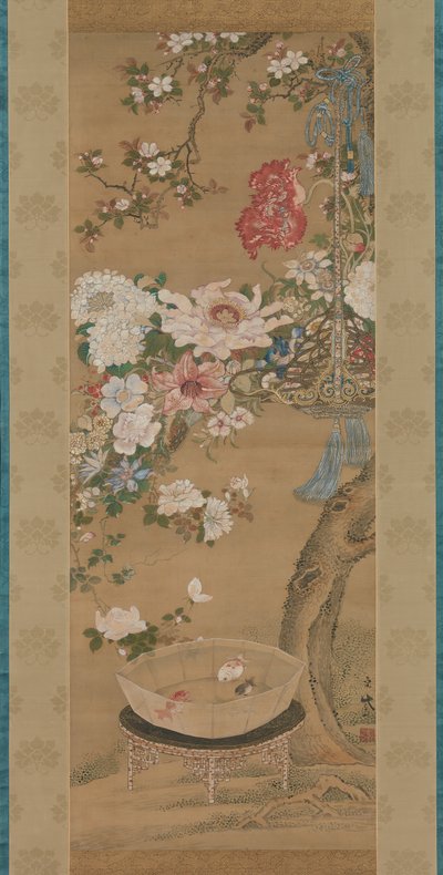 Flores y Peces de Colores, siglo XVIII de So Shizan