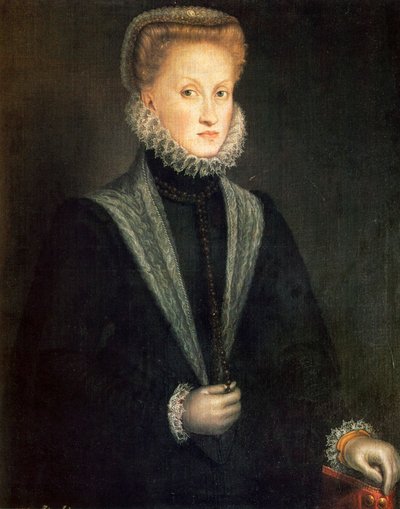 Ana de Austria, Reina consorte de Felipe II de España y Portugal, 1573 de Sofonisba Anguissola