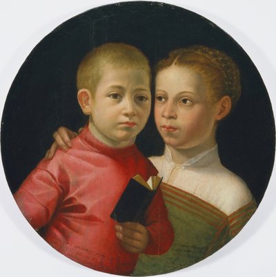Retrato doble de un niño y una niña de la familia Attavanti de Sofonisba Anguissola