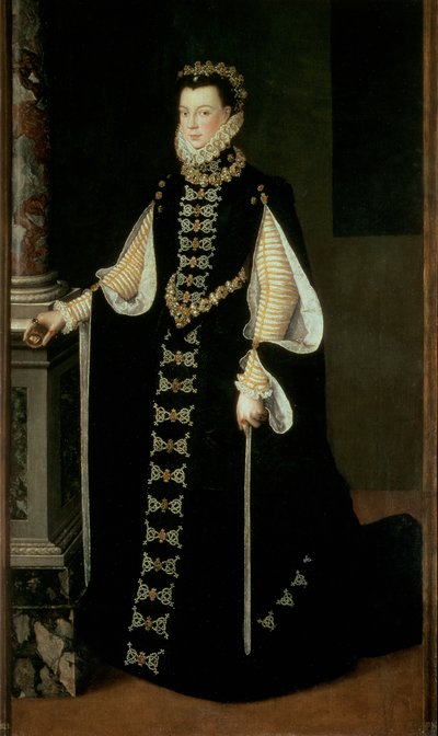 Isabel de Valois, Reina de España, esposa del Rey Felipe II de España de Sofonisba Anguissola