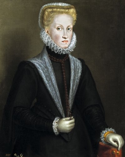 Retrato de Ana de Austria 1549-1580, Reina consorte de España y Portugal, 1573 de Sofonisba Anguissola