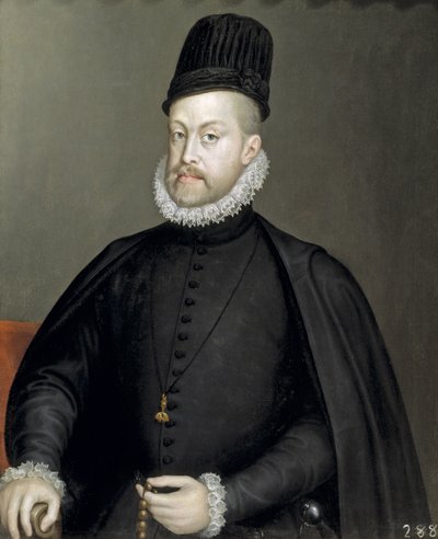 Retrato de Felipe II 1527-1598, Rey de España y Portugal, 1565 de Sofonisba Anguissola